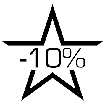 Sticker étoile soldes -10%